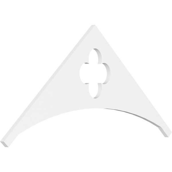Ekena Millwork Pitch Turner Architectural Grade PVC Gable Pediment, 48"W x 22"H x 1"P (11/12) GPP048X022X100TUR - main